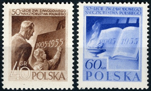 Fi. 808-809 50-lecie Związku Nauczycielstwa Polskiego
