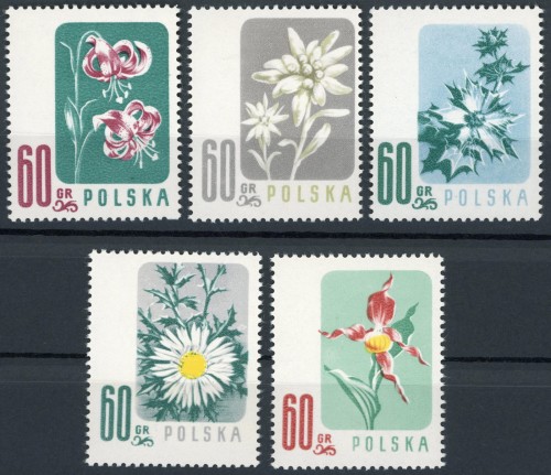 Fi. 876-880 Kwiaty chronione