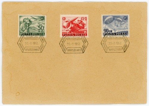 Koperta FDC Fi. 632-634 Święto lotnictwa