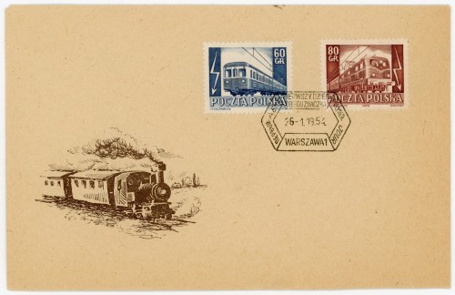 Koperta FDC Fi. 699-700 Elektryfikacja kolei