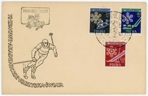 Koperta FDC Fi. 812-814 XI Zimowe Akademickie Igrzyska Świata