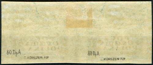 Fi. 80Dpa Wydanie w walucie koronowej różne rysunki - tył