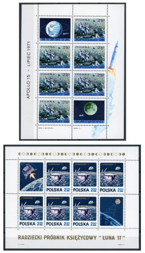Arkusiki Fi. 1975-1976 Badanie kosmosu Łunochod 1 i Apollo 15