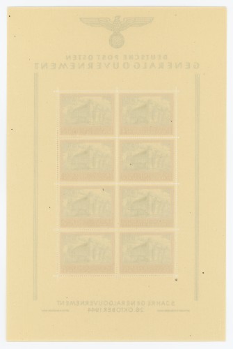 Arkusz Fi. GG 125 5. Rocznica utworzenia GG - tył