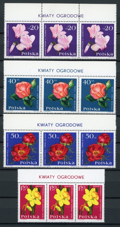 Fi. 1392, 1394-1395, 1399 Kwiaty ogrodowe