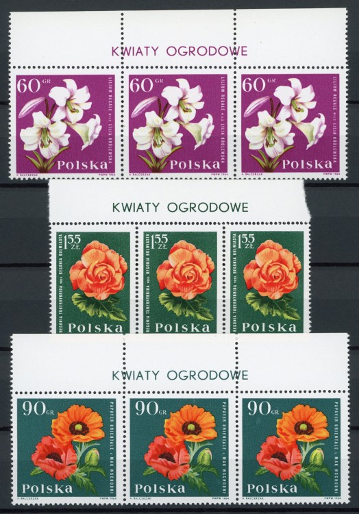 Fi. 1396-1397, 1400 Kwiaty ogrodowe