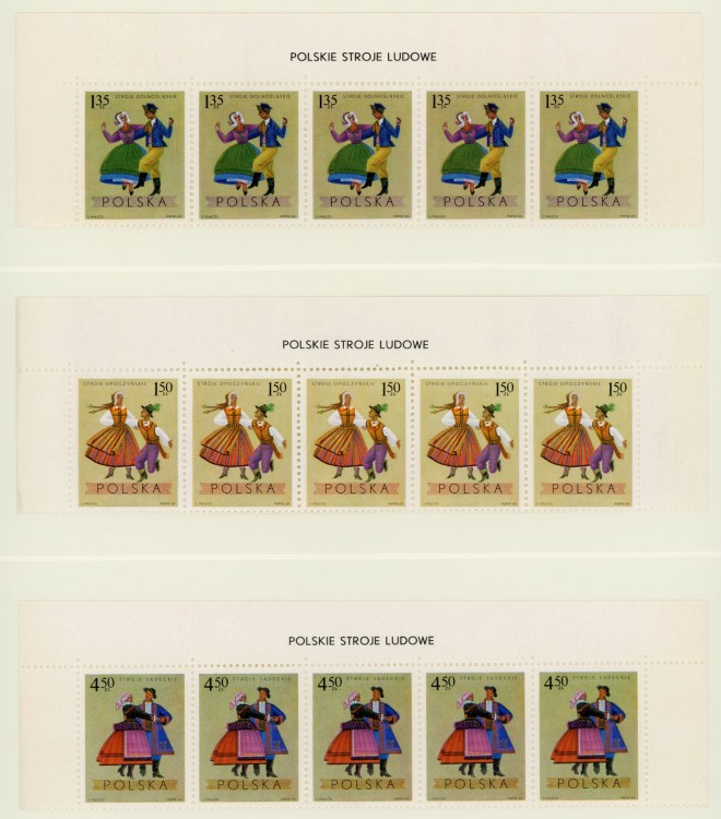 Fi. 1807-1809 Polskie stroje ludowe