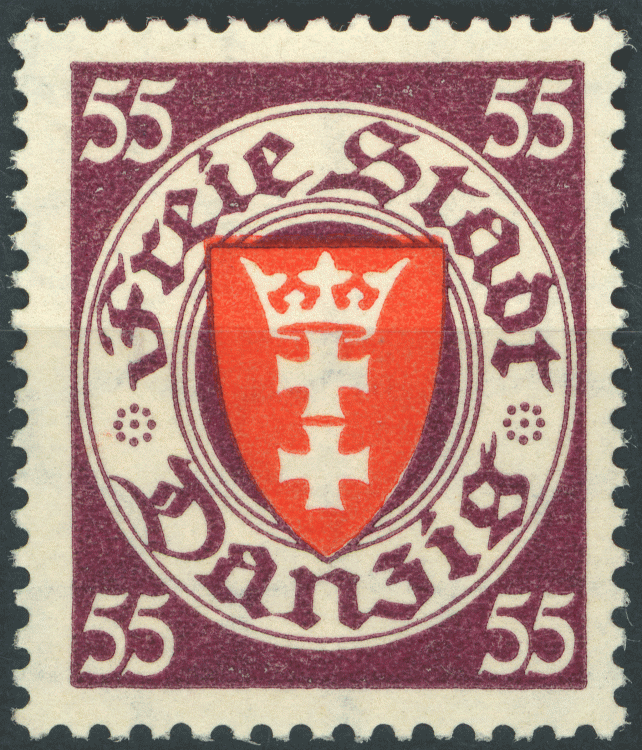 Fi. WMG 265 Wydanie obiegowe Herb Gdańska w owalu