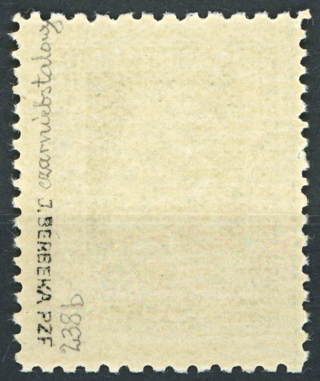 Fi. 238b czarnoniebieskostalowy Wydanie obiegowe J. Piłsudski - tył