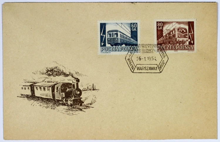 Koperta FDC Fi. 699-700 Elektryfikacja kolei - zdjęcie