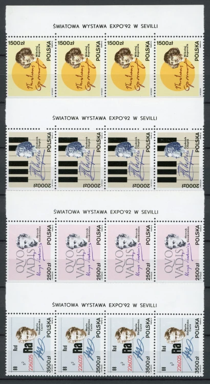 Fi. 3224-3227 Światowa Wystawa EXPO'92 w Sewilli
