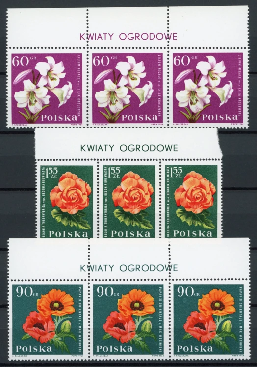 Fi. 1396-1397, 1400 Kwiaty ogrodowe