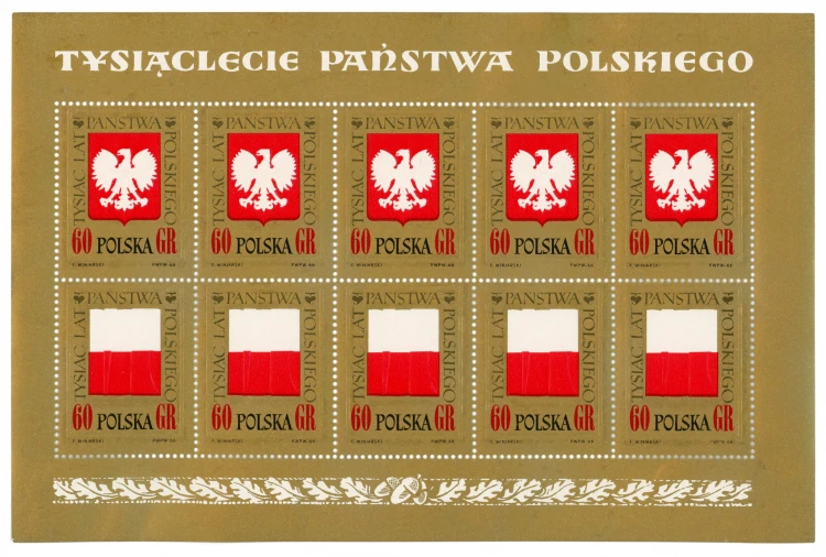 Arkusik sprzedażny Fi. 1541-1542 Tysiąclecie Państwa Polskiego