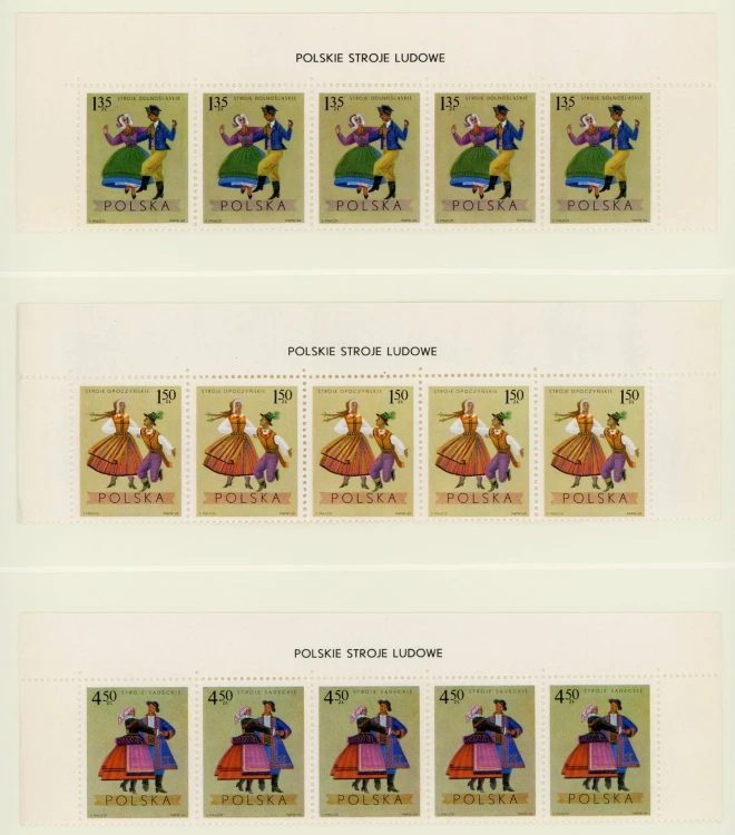 Fi. 1807-1809 Polskie stroje ludowe